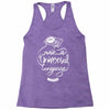 music is the universal language of mankind Racerback Tank