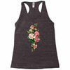 breast cancer flowers Racerback Tank