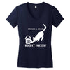i need a beer right meow Women's V-Neck T-Shirt