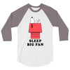 Sleep Big Fan 3/4 Sleeve Shirt