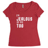 i'm jealous of me too Women's Triblend Scoop T-shirt