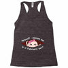 February Peeking Out Asian Baby Girl Racerback Tank
