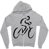 bike rider biker cyclist Zipper Hoodie