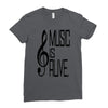music lover Ladies Fitted T-Shirt
