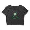 christmas lightsabers Crop Top