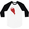 half of my heart is in heaven with my angel 3/4 Sleeve Shirt