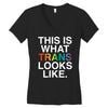 This Is What Trans Looks Like Women's V-Neck T-Shirt