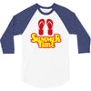summer time flip flops 3/4 Sleeve Shirt