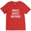 world's okayest girlfriend V-Neck Tee