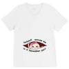 November Peeking Out Asian Baby Girl V-Neck Tee