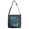 blue vectorfunk Adjustable Strap Totes