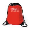 eat sleep code Drawstring Bags