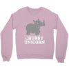 chubby unicorn rhino Crewneck Sweatshirt