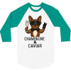 champagne and caviar 3/4 Sleeve Shirt