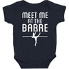 meet me at the barre ballet shoes funny Baby Bodysuit