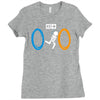 portal bathroom parody video game Ladies Fitted T-Shirt