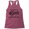 peace through superior firepower Racerback Tank
