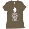 Keep Calm And Hodl Ethereum Ladies Fitted T-Shirt