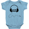 feed me beats Baby Bodysuit