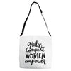 girls compete, women empower Adjustable Strap Totes