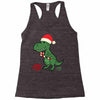 christmas dinosaur Racerback Tank