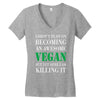 vegan Women's V-Neck T-Shirt