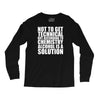 alcohol is a solution funny t shirt geek science alcohol shirt party b Long Sleeve Shirts