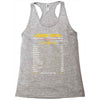 Cancer Facts Zodiac Racerback Tank