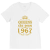 queens are born in 1967 V-Neck Tee