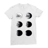 the phases of the moon of laika dog Ladies Fitted T-Shirt