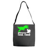 dino fast food  fun Adjustable Strap Totes