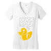 duck you Women's V-Neck T-Shirt