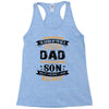 Super Cool Dad Of A Freaking Awesome Son Racerback Tank
