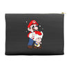 mario licking toad Accessory Pouches