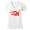 God Shed His Grace On Thee Women's V-Neck T-Shirt