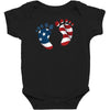 4th of July Baby Foot Baby Bodysuit