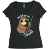 slow sloth Women's Triblend Scoop T-shirt