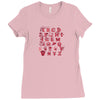 pop alphabet Ladies Fitted T-Shirt