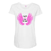 i wear pink for my mom Maternity Scoop Neck T-shirt