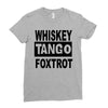 whiskey tango foxtrot Ladies Fitted T-Shirt