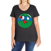 who watches the pizza Ladies Curvy T-Shirt