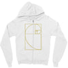 golden spiral Zipper Hoodie