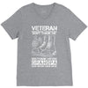 Veteran Don't Thank Me Thank My Grandpa Who Never Came Back V-Neck Tee