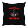 gaming hold and play Throw Pillow