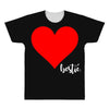 Besties Heart Family Matching All Over Men's T-shirt