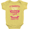 My Daughter Is Totally My Most Favorite Girl Baby Onesie