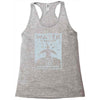 water is sacred no pipelines Racerback Tank
