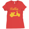 retro kult vespa 50 t shirt scooter roller s m l xl xxl Ladies Fitted T-Shirt