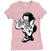 snow white Ladies Fitted T-Shirt