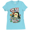 snore loops Ladies Fitted T-Shirt